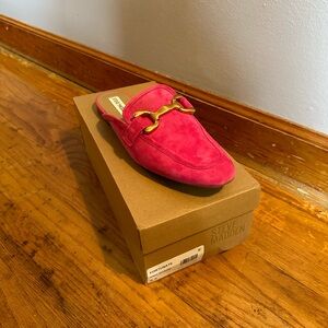 Steve Madden Pink Suede Mules